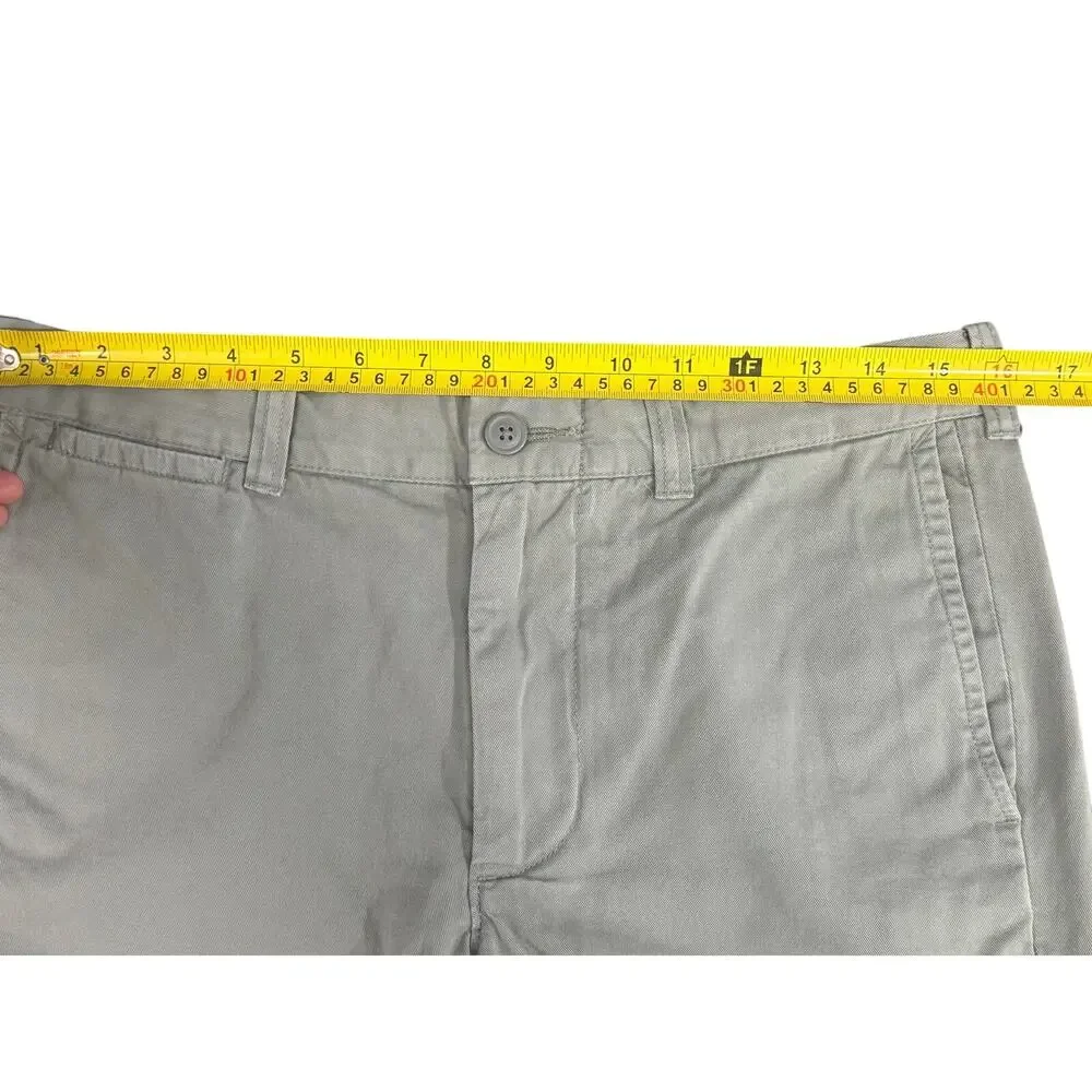 NWT J.Crew Stanton Chino Shorts Mens 30 Faded Green Cotton Twill 7” Inseam